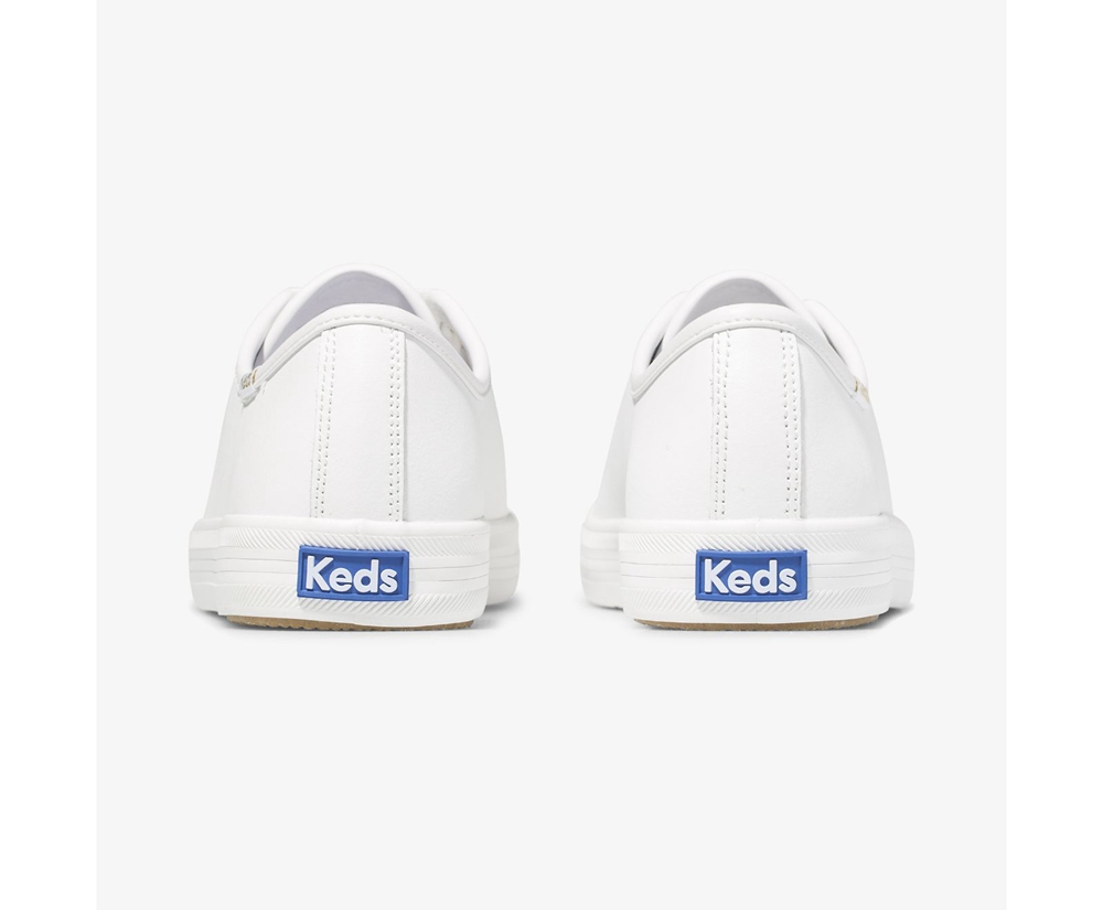 Keds Sneakers White - Kickstart Leather - Womens EMBSGA-340